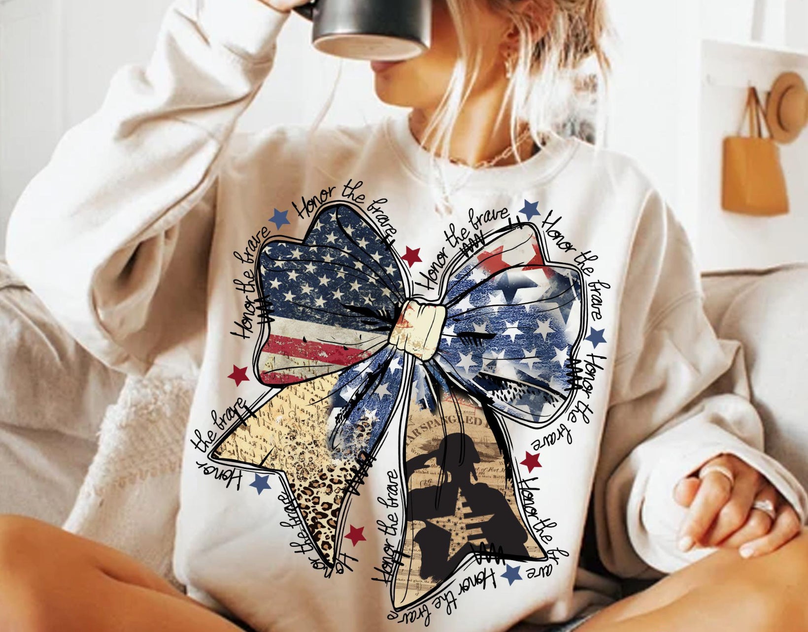 4th Of July Bow Shirt.