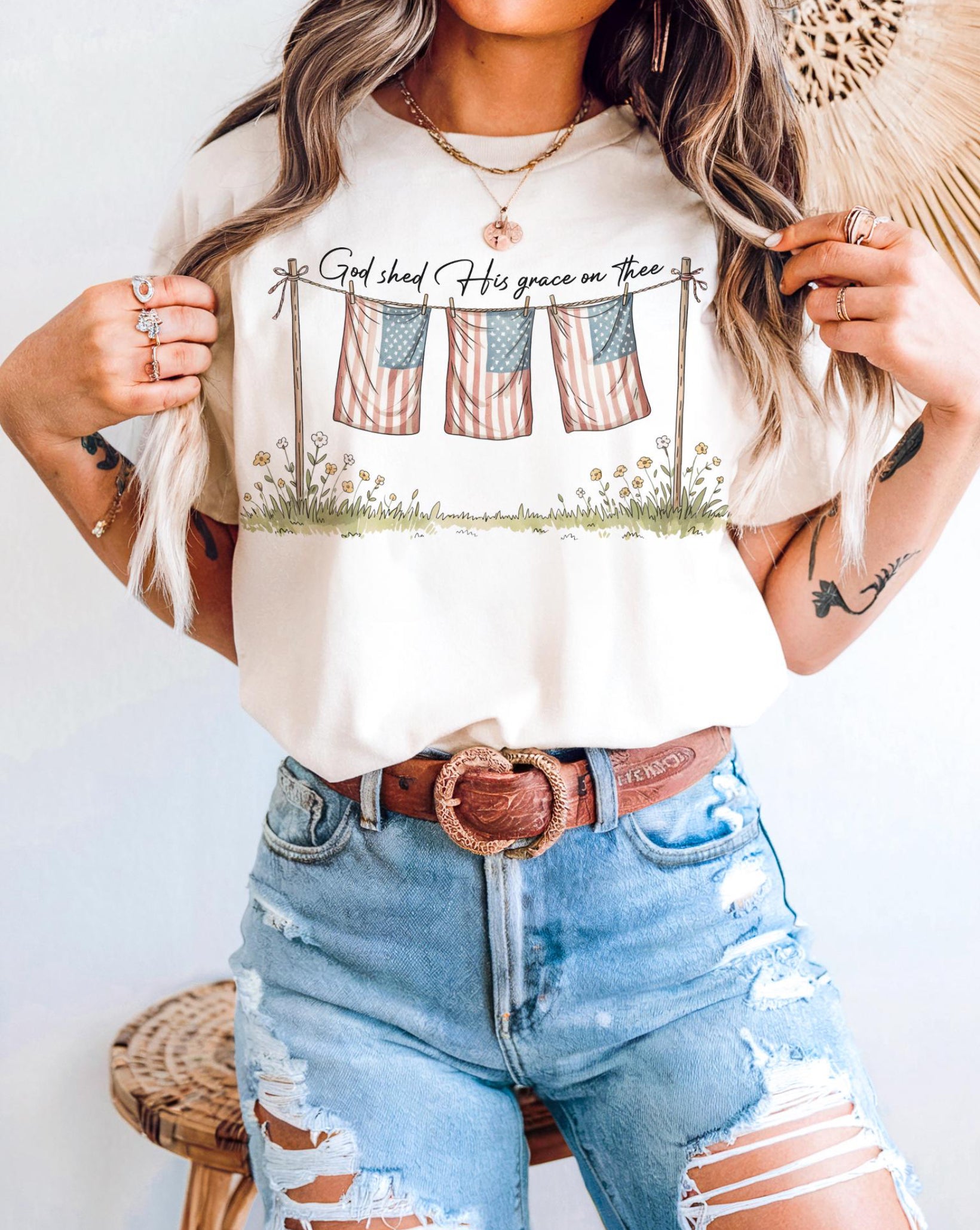 God Shed His Grace Shirt.