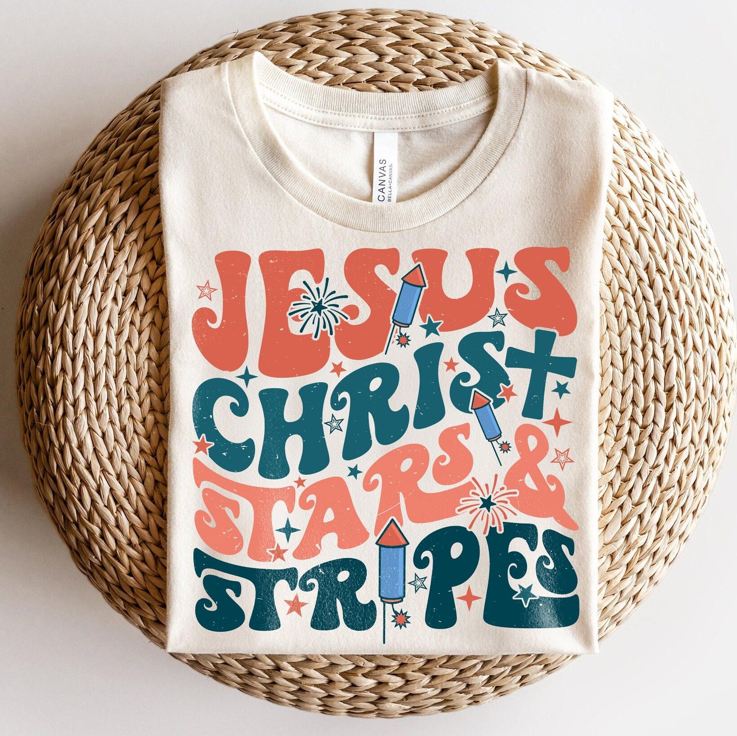 Jesus Christ Stars and Stripes.