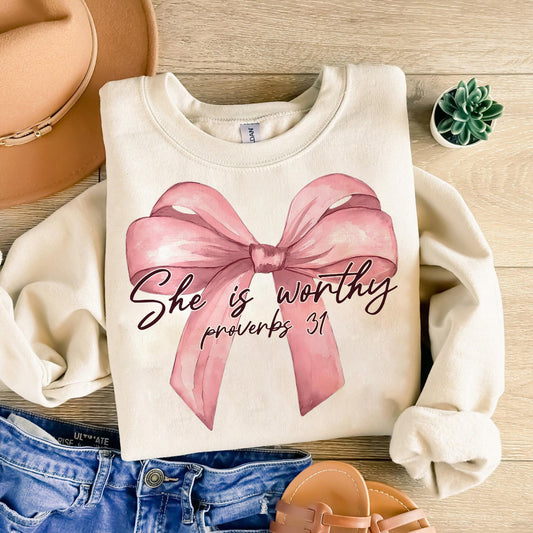 She is worthy shirt.