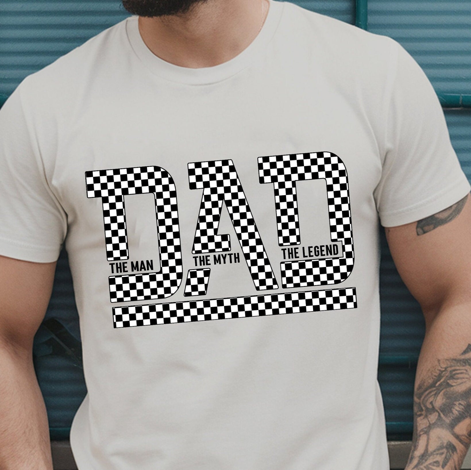 Checkered Dad Crew.