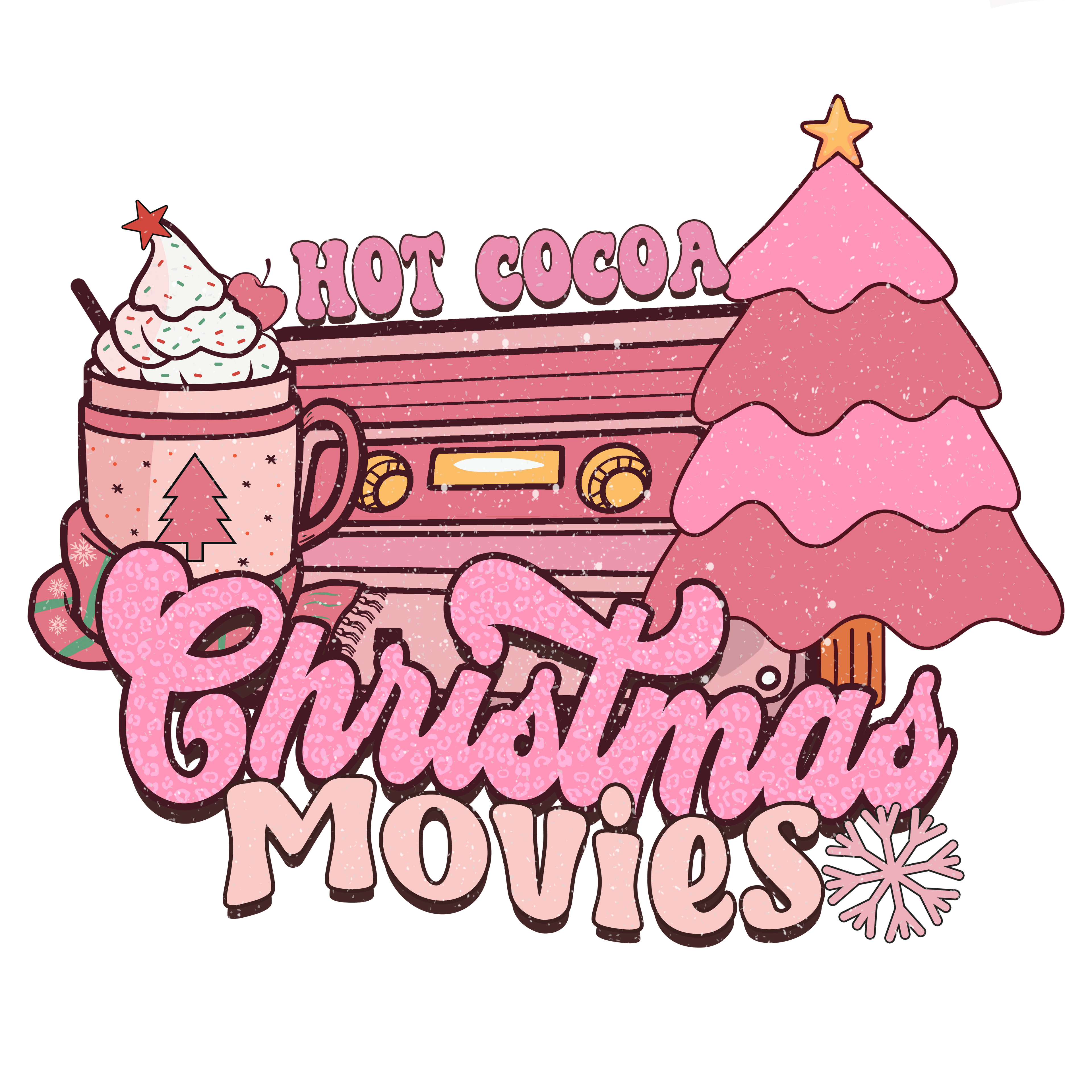 Christmas Movies Dtf Transfer.