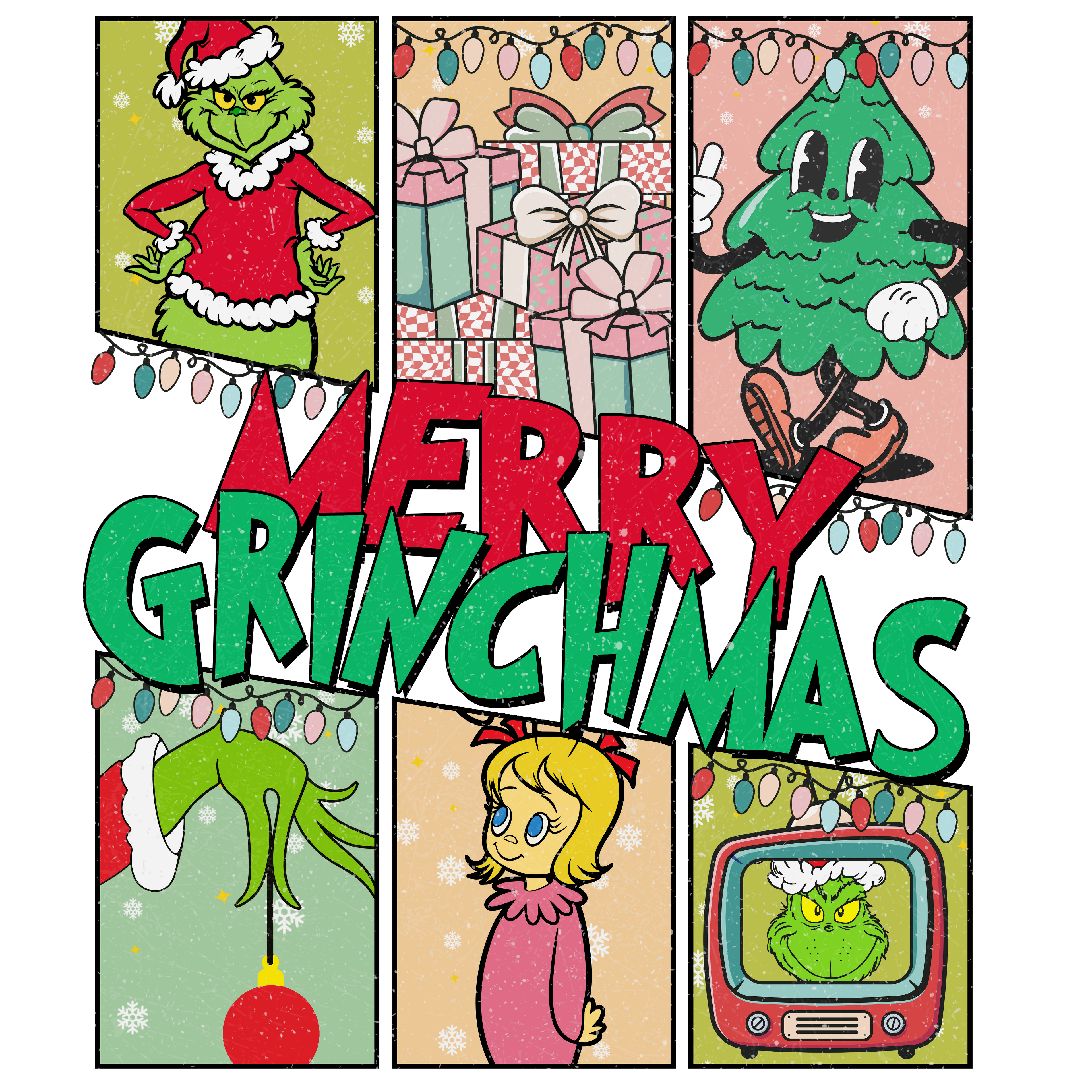 Grinch Dtf Transfer.