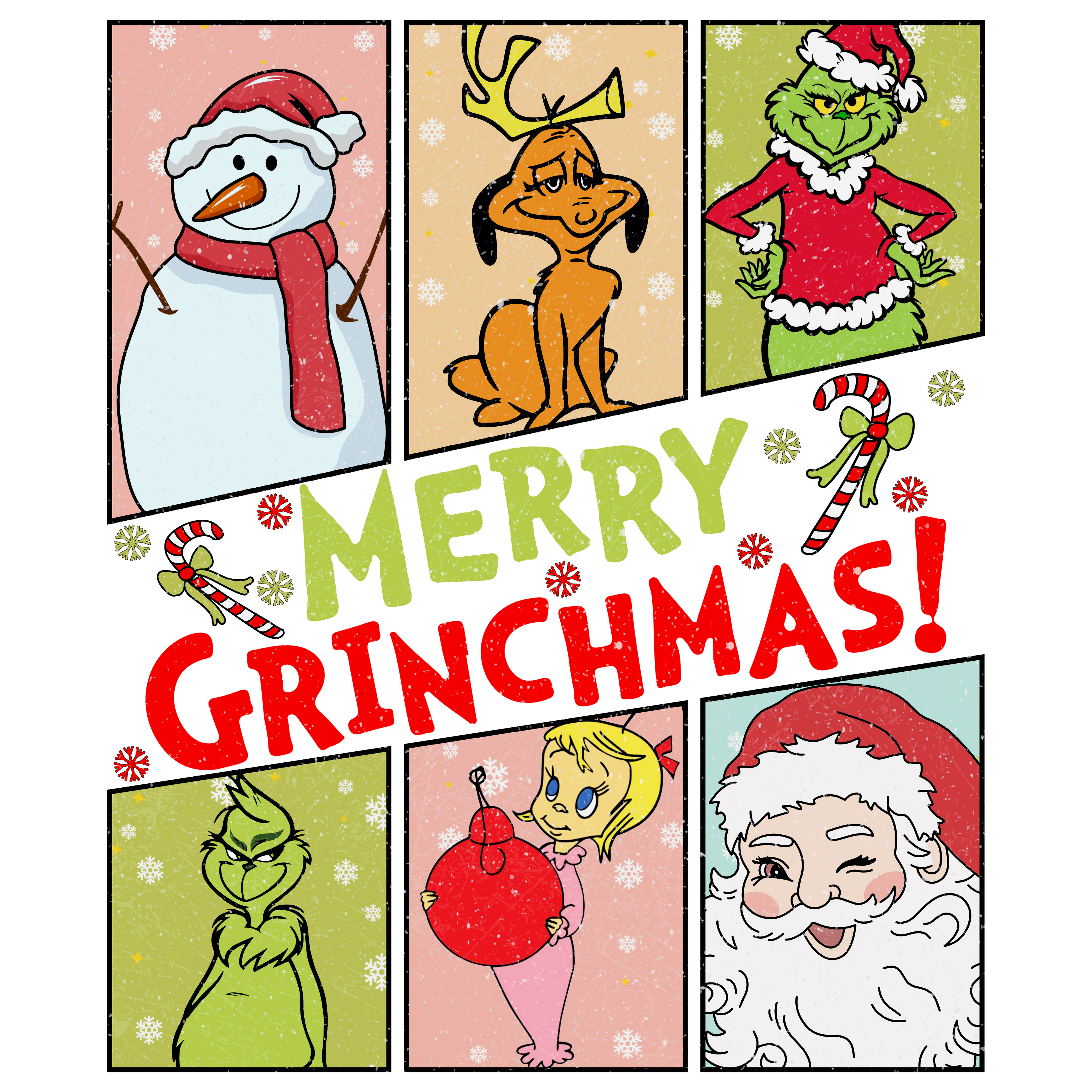 Grinch Dtf Transfer.