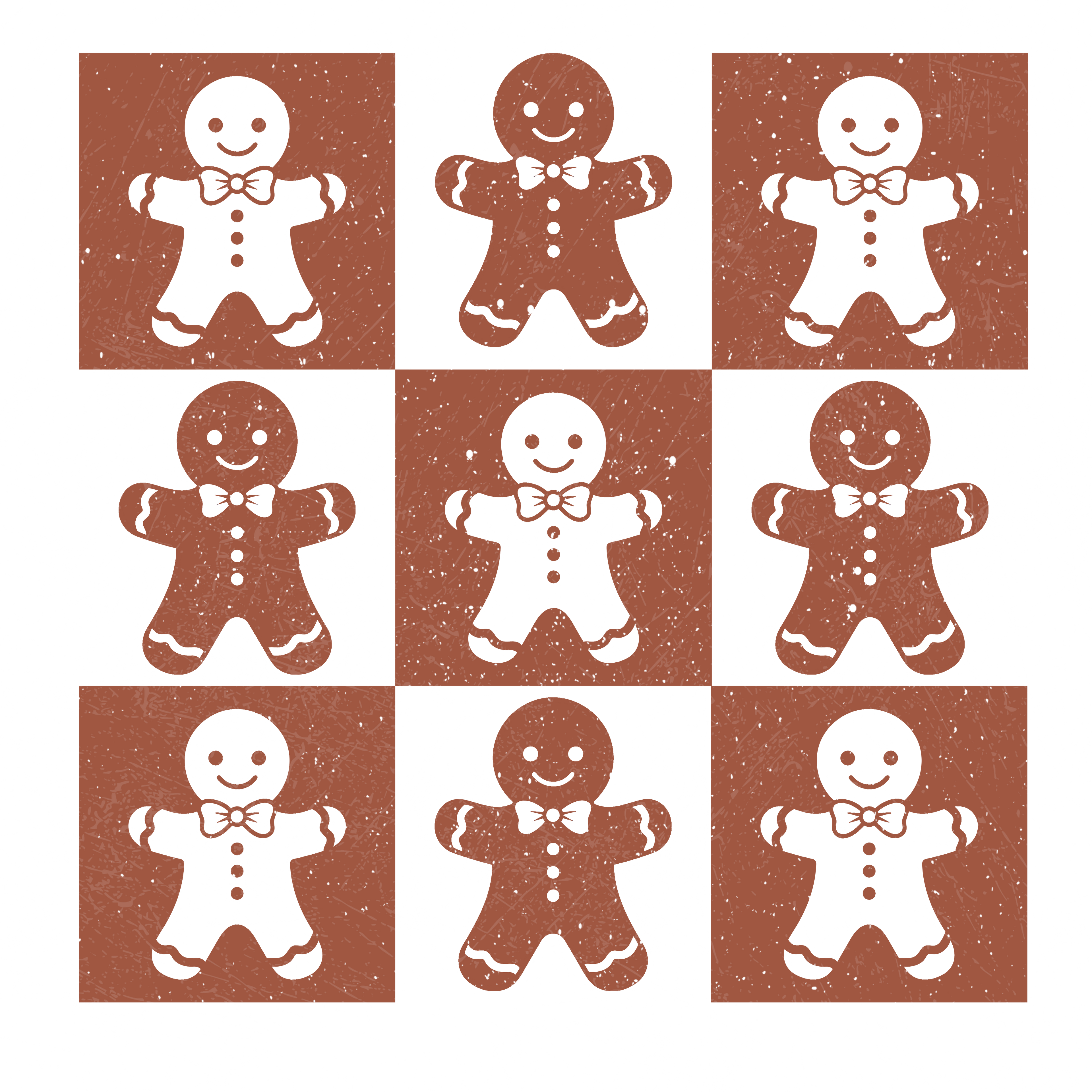 Ginger Bread Man Dtf Transfer.