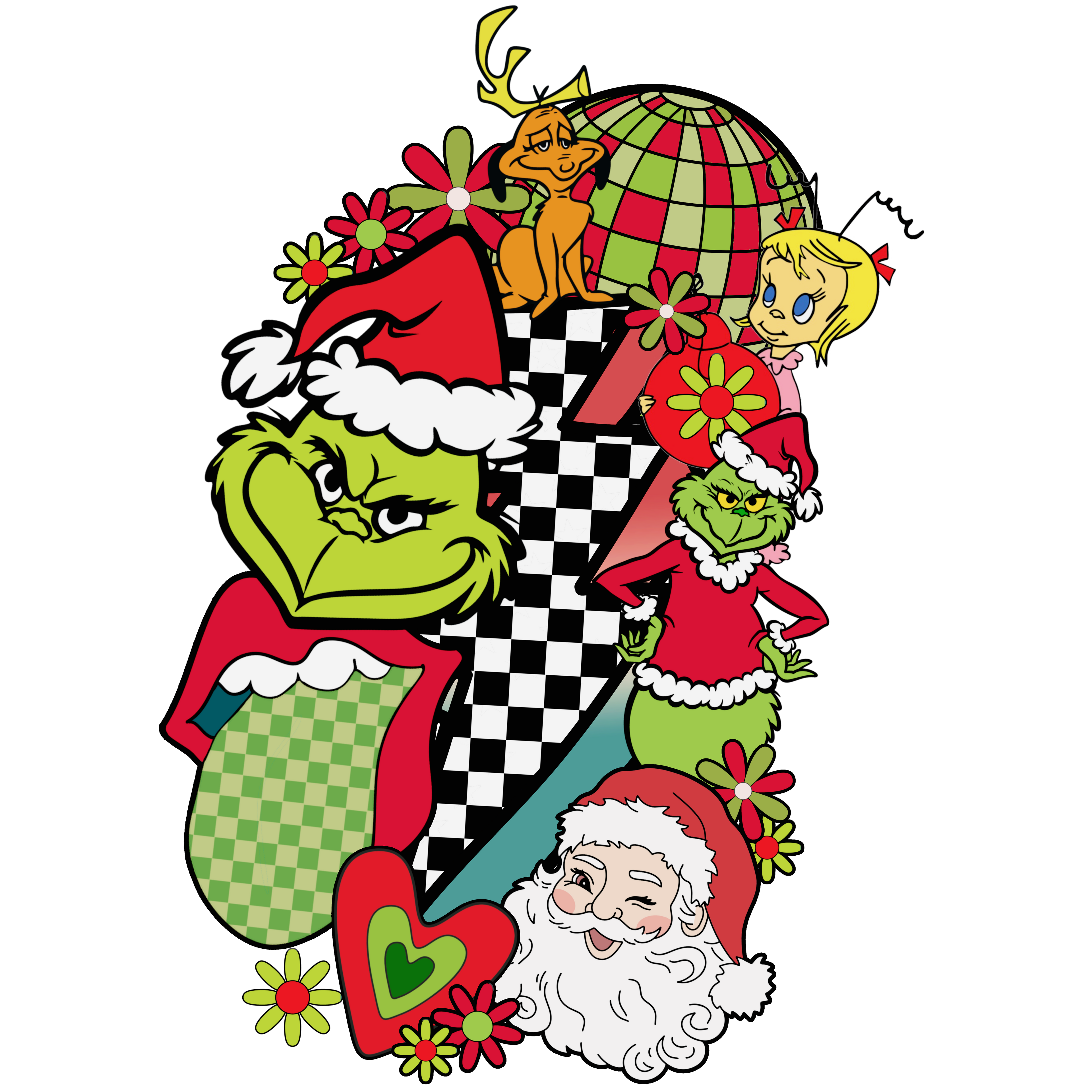 Grinch Dtf Transfer.